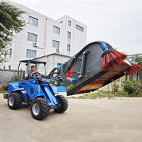 Taian Dieselmotor Kleiner Gartenlader DY1150 Landwirtschaftlicher Teleskop-Radlader