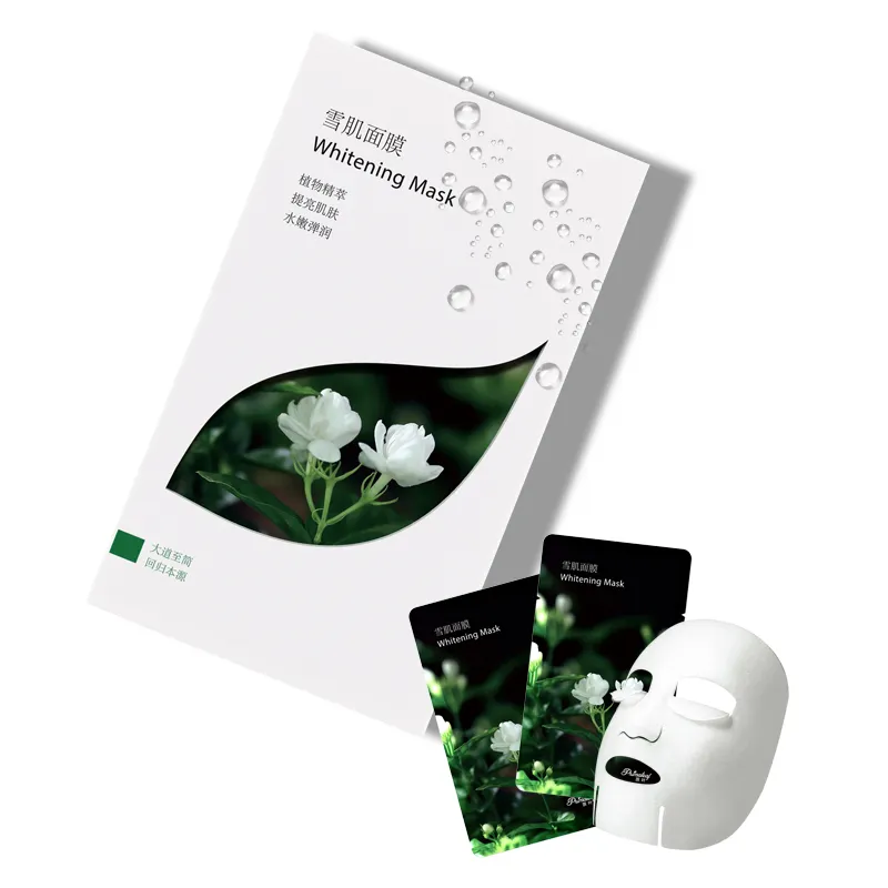 Masque facial de beauté biologique naturel Mascarillasl blanchissant hydratant acné Anti-âge soins de la peau masque facial en feuille