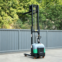 Gerbeur électrique autoporté 1,5T, hauteur de levage 2m, gerbeur électrique à double mât pour la manutention en entrepôt