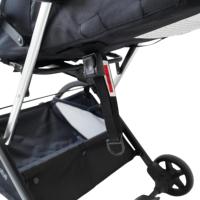 Poussette de jogging compacte noire professionnelle OEM en gros - Poussette légère pour bébés pour les promenades en quartier et l'usage quotidien (0-3 ans)