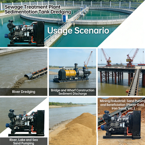 Grande pompe à sable diesel 6 cylindres refroidie par eau 4 temps démarrage électrique 162KW EPA Tier2 <span class=keywords><strong>Nettoyage</strong></span> des rivières et des étangs - Product Image 4