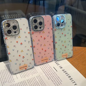 Coque de téléphone antichoc intégrale à paillettes florales pour iPhone 16 Pro - Product Image 2