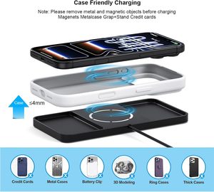 Cargador Inalámbrico Magnético <span class=keywords><strong>de</strong></span> Carga Rápida <span class=keywords><strong>de</strong></span> 25 W, Alfombrilla para Coche, Compatible con Smartphones Universales Qi - Product Image 3