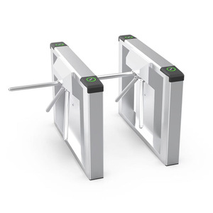Barrière de contrôle d'accès intelligente à trois rouleaux en acier inoxydable 304 pour sites de construction, bureaux et points touristiques, avec lecture de cartes - Product Image 5