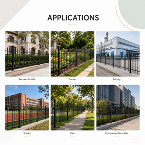 Eco-Friendly 6 Feet Easily Assembled Tubular Steel Powder Coated Security Fence Panel for <strong>Home</strong> &amp; Outdoor Use - Product Image 4