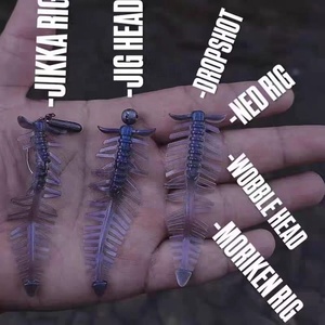 6 señuelos blandos de pesca de 88 mm y 2 g, tipo PELLER, de 3.5 pulgadas, con cabeza de jig luminosa, para lubina, agua dulce, río y agua salada, HYS02 - Product Image 5