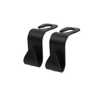 Crochets de repose-tête de voiture en ABS noir, rangement multifonctionnel pour l'intérieur de la voiture, design simple GG13004 - Product Image 5