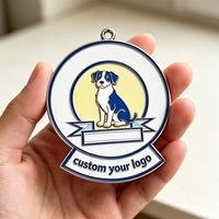 Médaille d'entraînement pour chien personnalisée avec logo, en émail de zinc, impression UV, moulage sous pression durable pour événements commémoratifs et de compétition