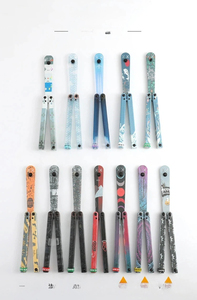 Halloween Training Butterfly Knife Swinging Knife Fancy Plastic Folding Knife Safe Transparent Practice Butterfly Knife - Product Image 5