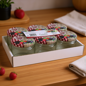 Lot de 6 bouteilles et bocaux de rangement autoportants en verre - Product Image 3