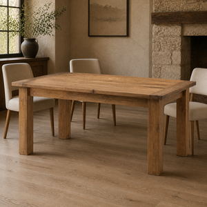 Mesa de Comedor Rectangular Moderna de Madera de Teca Sólida, Estilo Escandinavo, Ecológica, para Hogar, Apartamento, Hotel, Escuela, Muebles para Comedor - Product Image 3