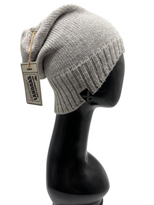 Gorro de Punto de Alta Calidad LANDBAS LUH-10634, 56-58 cm, Diseño de Cable, Parche de Cuero Estampado, Unisex para Adultos, Una Estrella - Product Image 3