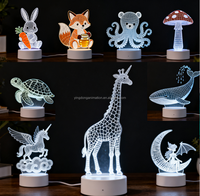 Fabricant de veilleuse en cristal 3D OEM/ODM Lampe de haut-parleur Bluetooth personnalisée avec 4 bases Cadeaux en acrylique pour les entreprises