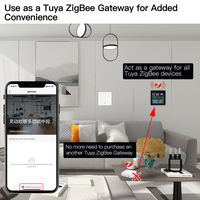 T6E 2023 tuya maison intelligente zigbee passerelle 4 pouces écran tactile panneau de commande interrupteur mural