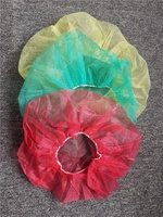 Bonnet bouffant jetable en PP non tissé, maille spunbond, élastique, anti-poussière, pour l'emballage de perruques, tailles 19-21 pouces