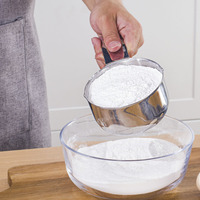 Ensemble de tasses à mesurer écologiques en acier inoxydable, outils de mesure de précision de qualité alimentaire, compatibles lave-vaisselle, pour la pâtisserie, la cuisine et le café