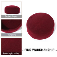 Venta caliente Simple cómodo buena calidad Unisex pura lana fieltro hombres musulmán Kufi sombrero para hombre oraciones islámicas sombrero gorra para rezar