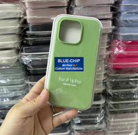 Coque en silicone solide colorée Yanchentian pour iPhone 17/16/15/14 Plus Pro Max, Housse rigide en gel mignonne avec pare-chocs antichoc