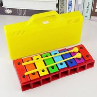 Good Quality Eight Tone Hand Percussion Xylophone Colorful for Early Education Baby Musical Instrument Christmas Gift Toys