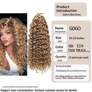 Peluca de Cabello Sintético de Alta Temperatura con Ondas <span class=keywords><strong>GOGO</strong></span> en Varios Tamaños, Disponible para Dropshipping - Product Image 4