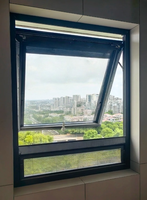Ventana Abatible Superior de Aluminio Serie Sky-View de BOCHARM - Ventana Tipo Toldo de Marco Delgado y Gran Vista para Oficina Ejecutiva y Penthouse