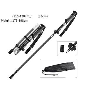 Bâtons de trekking en alliage d'aluminium Bâtons de trekking à verrouillage rapide externes Bâton de randonnée pliable Bâton de <span class=keywords><strong>marche</strong></span> <span class=keywords><strong>nordique</strong></span> - Product Image 3
