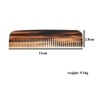 Peigne professionnel, en acétate fait à la main, outil de modelage de la barbe, pour hommes, étiquette privée, personnalisé, 1 pièce