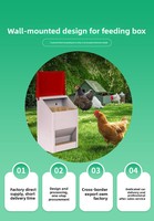 Mangeoires automatiques pour poulets de grande capacité, mangeoire à poulet en acier inoxydable, bacs d'alimentation pour volailles
