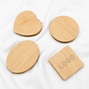 Custom Brand LOGO Mini Pocket Mirror for Ladies Promotional Handheld Heart & Square Metal Mirror Personalized Gift