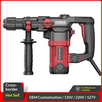 Marteau perforateur rotatif 1200W 5J, perçage béton SDS-Plus 3mm, 4000 BPM, 1100 tr/min, outil de démolition électrique, bricolage industriel