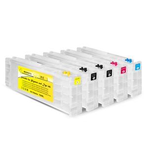 Supercolor 700ML T6941-T6945 Empty <b>Refillable</b> <b>Ink</b> Cartridge With Permanent Chip for Epson SC T3000 T5000 T7000 T3070 T5070 - Product Image 1