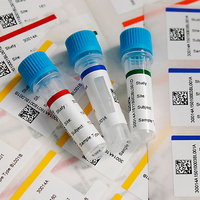 Étiquettes cryogéniques en vinyle pour le stockage d'azote liquide, les tests sanguins médicaux et les échantillons pharmaceutiques et académiques en flacons