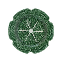 Meilleur service de vaisselle en céramique et porcelaine, assiettes à choux vertes gaufrées, vaisselle de table en poterie