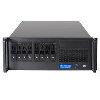 Boîtier de serveur 4U pour montage en rack avec plateau ATX et HDD, châssis de montage en rack industriel avec ventilateur, produits en stock
