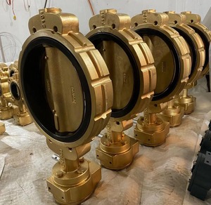 JIS ISO BS DIN ATSM valvola a farfalla marina in alluminio bronzo C95800 3 4 6 8 pollici manuale JRVAL per acqua di mare generale - Product Image 4