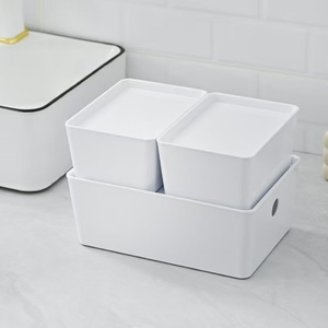 Small Size 1.5L <strong>Plastic</strong> <strong>Storage</strong> Boxes with Lid Thickened 1.5L <strong>Storage</strong> Boxes &amp; <strong>Bins</strong> for Sundries for Desk <strong>Storage</strong> - Product Image 6