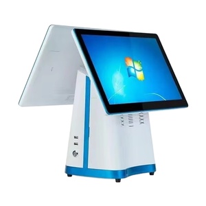 Système de point de vente intelligent à double écran de 15,6 pouces avec imprimante de reçus intégrée de 58 mm, prix abordable, <span class=keywords><strong>caisse</strong></span> <span class=keywords><strong>enregistreuse</strong></span> pour supermarché et commerce de détail - Product Image 2