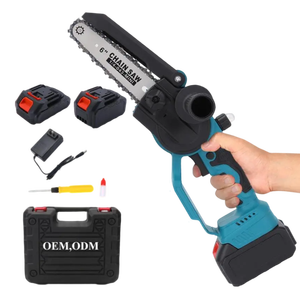 6/8Inch Di Động Cầm Tay 21V Pin Powered Điện Không Chổi Than Cây Cắt Không Dây Mini Cưa Xích Cho Gỗ Cắt Tỉa Cắt Tỉa - Product Image 1