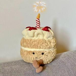 Boneka Mainan Promosi Kue Ulang Tahun yang Bernyanyi dan Bersinar, Boneka Kue Lucu dan Menggemaskan, Hadiah Ulang Tahun yang Imut dan Menyenangkan, Gantungan Kunci Mainan - Product Image 6