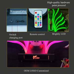 Support de siège de lumières de vin de Champagne lumineux créatif LED présentoir de bouteilles de vin pour Bar KTV Party Lounge Nightclub - Product Image 3