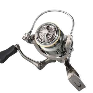 Nave da pesca in ghisa a distanza con doppio cuscinetto a bobina poco profonda interamente in metallo - Product Image 5