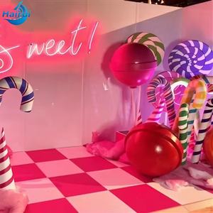 Decoración de Caramelos de Fibra de Vidrio Personalizada a Tamaño Real, Accesorios <span class=keywords><strong>Gigantes</strong></span> de Helado y Piruleta para Candy <span class=keywords><strong>Land</strong></span> - Product Image 3