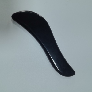 Face Lifting S Shaped Black Obsidian facial stone <b>Jade</b> Guasha for face - Product Image 5