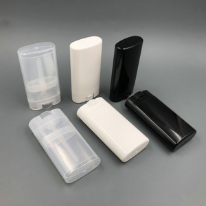 Contenitori Vuoti per Deodorante Stick Ovali in PP da 50g/75g, Neri, con Apertura Facile, Modello GC014 - Product Image 3