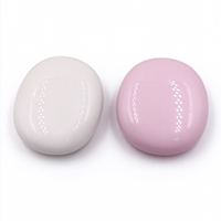 Boîtier compact rond recyclable pour poudre cosmétique, fard à joues et fard à paupières, avec miroir, personnalisable en couleur et avec logo de marque privée