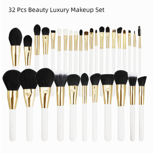 Cerdas de fibra suave de alta calidad para sombra de ojos, rubor en polvo suelto, juego de brochas de maquillaje para artista de maquillaje o regalo, 32 Uds. - Product Image 2