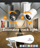 Lumière moderne de voie de Dimmable 42W de contrôle intelligent sans fil zoomable de 15-60 degrés pour l'éclairage de musée