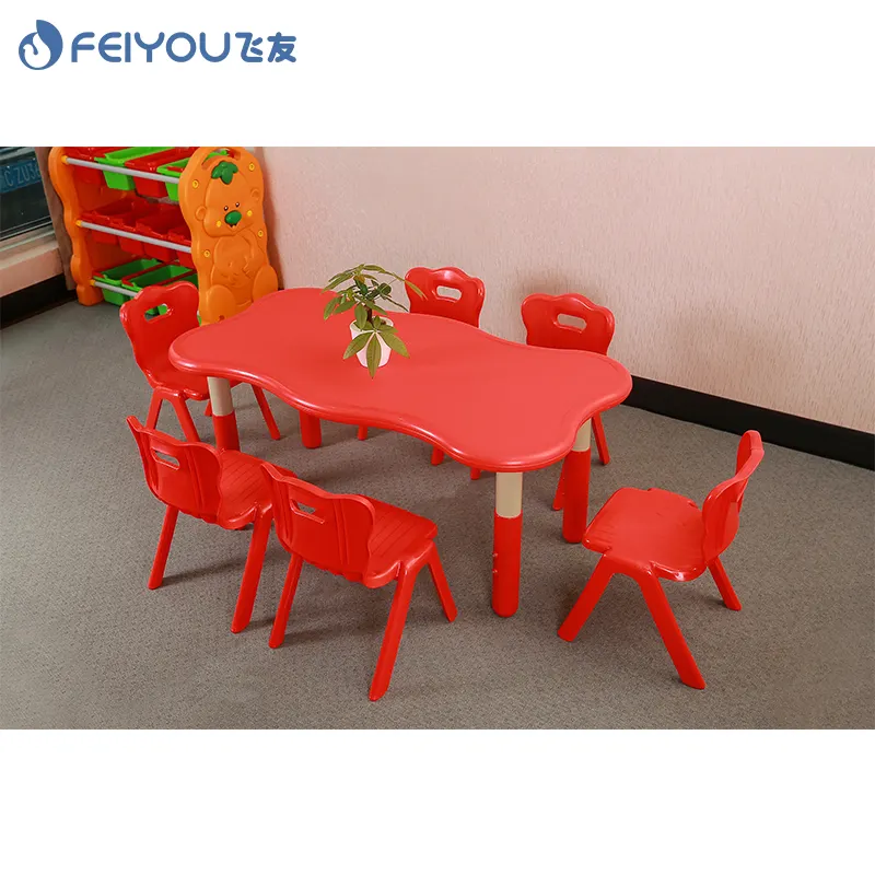 Penjualan langsung pabrik furnitur sekolah anak-anak murah peralatan perosotan komersial meja dan kursi