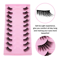 Faux cils ultra-fins, réalistes, application facile, économiques, réutilisables, pour maquillage professionnel en studio, vente en gros