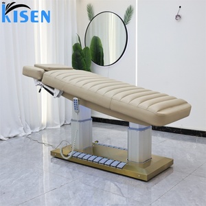 KISEN Best Sale Massage <b>Table</b> Salon Bed Spa Salon Equipment With Foot Control Beauty Shops <b>Electric</b> Massage Facial Treatment Bed - Product Image 2